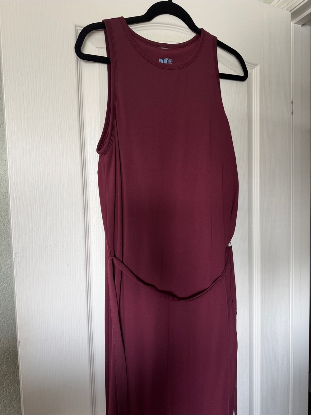 SheBird | The Rachel Sleeveless Midi Bra Dress in Dark Cherry